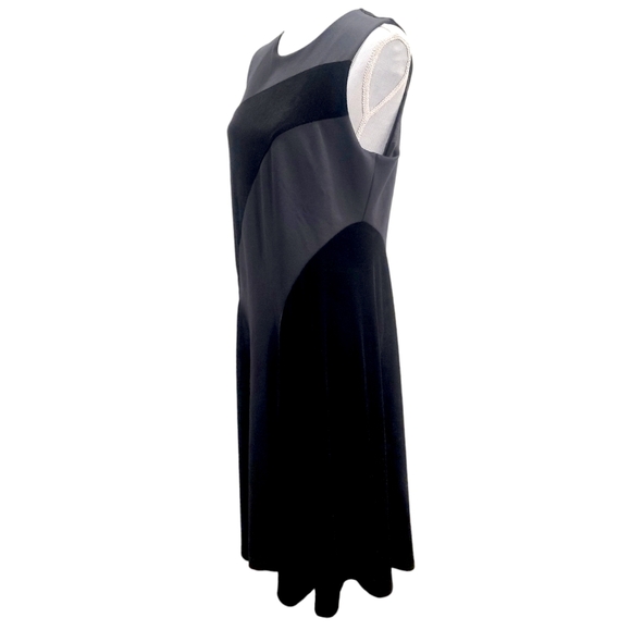 Alfani Dress Black Velvet Sleeveless Fit & Flare Womens Plus Size 14 - Picture 3 of 11